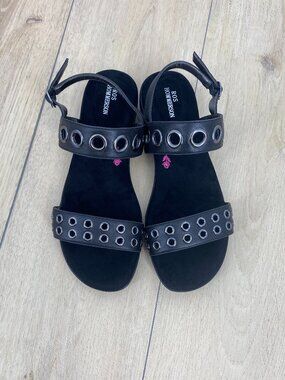 Ros Hommerson Grommet Slingback Sandals 7.5 Wide Width